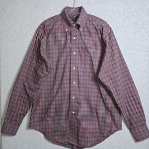 Lauren Ralph Lauren Men Size 15.5 34/35 Tartan Plaid Long Sleeve Classic Shirt